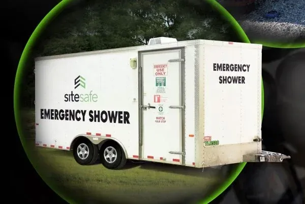 Site Safe emergency shower trailer